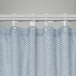 Sealskin Douchegordijn Wave Polyester 180x200 Cm Blauw -Badkamer Winkel 123 2782