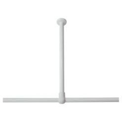 Sealskin Plafondsteun Seallux Voor Douchegordijnstang Wit 60 Cm