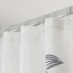 Sealskin Douchegordijn Birds 180x200cm Zwart/wit -Badkamer Winkel 123 2848