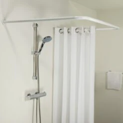 Sealskin Douchegordijnstang Seallux Combi Wit -Badkamer Winkel 123 2864