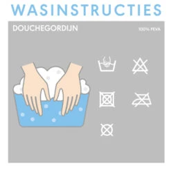 Sealskin Douchegordijn Mind 180x200cm D.roze/wit -Badkamer Winkel 123 2874