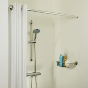 Sealskin Douchegordijnstang Seallux Verstelbaar Chroom 80-130 Cm 3 Sealskin Douchegordijnstang Seallux Verstelbaar Chroom 80-130 Cm - Afbeelding 3