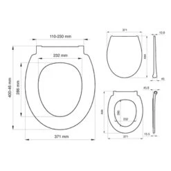 Tiger WC Bril Pasadena Wit Kunststof Met Softclose 19 Tiger WC Bril Pasadena Wit Kunststof Met Softclose -Badkamer Winkel 123 2911