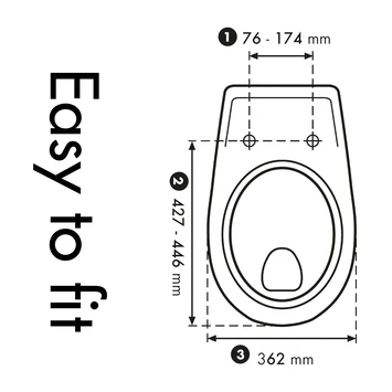 Cedo Strandkorb Wc Bril Softclose Duroplast 3 Cedo Strandkorb Wc Bril Softclose Duroplast - Afbeelding 3