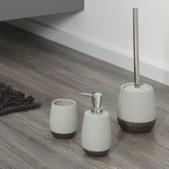 Sealskin Toiletborstel Met Houder Braid Lichtgrijs -Badkamer Winkel 123 2944