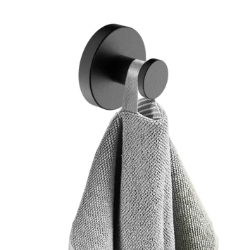 Marho Handdoekhaak Luxor Groot Gun Metal 2 Marho Handdoekhaak Luxor Groot Gun Metal - Afbeelding 2