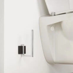 Tiger Reserverolhouder Zenna Hangend Chroom/Wengé -Badkamer Winkel 123 2960