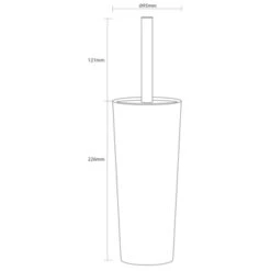 Sealskin Pierra Toiletborstelhouder Wit -Badkamer Winkel 123 3016