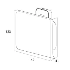 Tiger Toiletrolhouder Carv Met Klep Zwart -Badkamer Winkel 123 3049