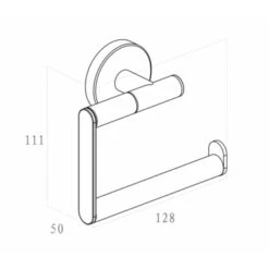 Marho Toiletrolhouder Luxor Zonder Klep Geborsteld Rvs 9 Marho Toiletrolhouder Luxor Zonder Klep Geborsteld Rvs -Badkamer Winkel 123 3091