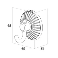 Tiger Haak Ivy Chroom Met Wit 10 Tiger Haak Ivy Chroom Met Wit -Badkamer Winkel 123 3128