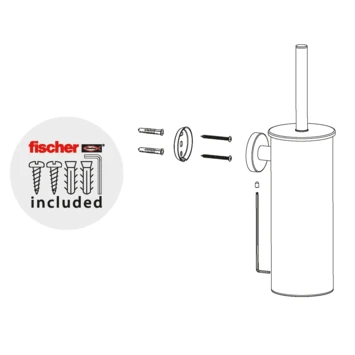 Marho Toiletborstelhouder Luxor Geborsteld Rvs 5 Marho Toiletborstelhouder Luxor Geborsteld Rvs - Afbeelding 5