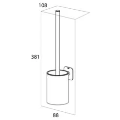 Tiger Wc-Borstelhouder Colar Zwart 21 Tiger Wc-Borstelhouder Colar Zwart -Badkamer Winkel 123 3200