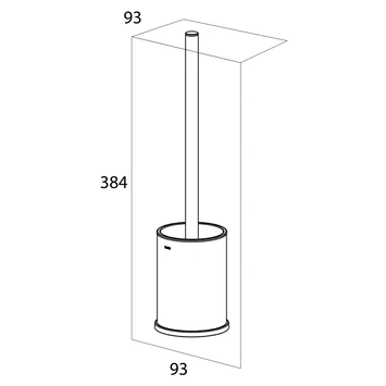Tiger Toiletborstelhouder Colar RVS 5 Tiger Toiletborstelhouder Colar RVS - Afbeelding 5