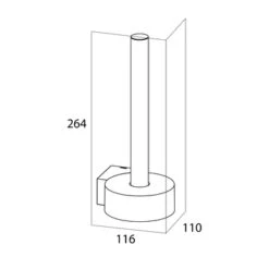 Tiger Reserverolhouder Nomad Hangend Zwart 5 Tiger Reserverolhouder Nomad Hangend Zwart -Badkamer Winkel 123 3210