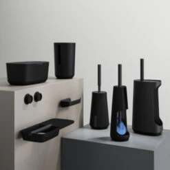 Tiger Toiletborstelhouder TESS Met Swoop Borstel Flexibel Zwart/antraciet 16 Tiger Toiletborstelhouder TESS Met Swoop Borstel Flexibel Zwart/antraciet -Badkamer Winkel 123 3258