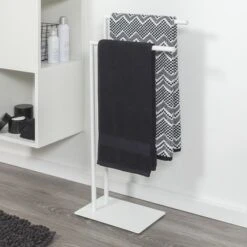 Sealskin Handdoekrek Tube Metaal Wit -Badkamer Winkel 123 330