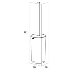 Tiger Toiletborstelhouder Carv Vrijstaand Zwart 11 Tiger Toiletborstelhouder Carv Vrijstaand Zwart -Badkamer Winkel 123 3300