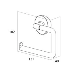 Tiger Toiletrolhouder Cooper Zonder Klep 9 Tiger Toiletrolhouder Cooper Zonder Klep -Badkamer Winkel 123 3330