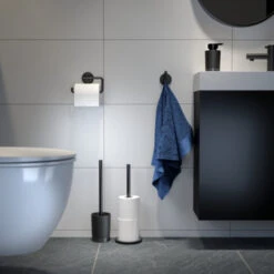 Tiger Vrijstaande Reserverolhouder Tune Zwart -Badkamer Winkel 123 3375