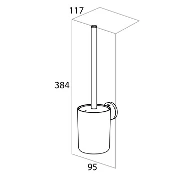 Tiger Toiletborstelhouder Urban Hangend Zwart 10 Tiger Toiletborstelhouder Urban Hangend Zwart - Afbeelding 10