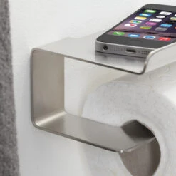 Tiger Toiletrolhouder Colar Met Plateau RVS -Badkamer Winkel 123 3443