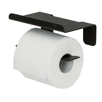 Tiger Colar Toiletrolhouder Met Planchet Zwart 1 Tiger Colar Toiletrolhouder Met Planchet Zwart