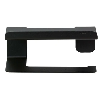 Tiger Colar Toiletrolhouder Met Planchet Zwart 4 Tiger Colar Toiletrolhouder Met Planchet Zwart - Afbeelding 4