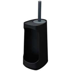 Tiger Toiletborstelhouder Tess Met Opbergvak Staand Zwart/antraciet -Badkamer Winkel 123 3477