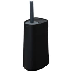 Tiger Toiletborstelhouder Tess Met Opbergvak Staand Zwart/antraciet -Badkamer Winkel 123 3479