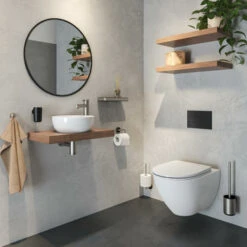 Tiger Cooper Toiletborstel Met Houder RVS Geborsteld / Zwart 9 Tiger Cooper Toiletborstel Met Houder RVS Geborsteld / Zwart -Badkamer Winkel 123 3499