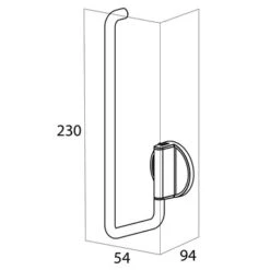 Tiger Reserverolhouder Tune Zwart 17 Tiger Reserverolhouder Tune Zwart -Badkamer Winkel 123 3510
