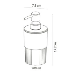 Sealskin Zeepdispenser Brave Staand Zwart -Badkamer Winkel 123 352