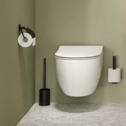 Tiger Toiletborstelhouder Colar Staand Zwart -Badkamer Winkel 123 3520