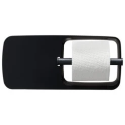 Tiger Toiletrolhouder TESS Met Planchet Zwart/antraciet -Badkamer Winkel 123 3527