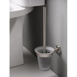 Haceka Toiletborstelhouder Kosmos Tec Hangend RVS Met Matglazen Pot -Badkamer Winkel 123 3551