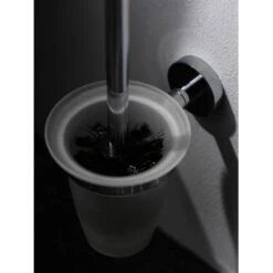 Haceka Toiletborstelhouder Kosmos Tec Hangend Chroom Met Matglazen Pot -Badkamer Winkel 123 3555