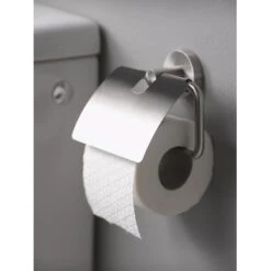 Haceka Toiletrolhouder Kosmos Tec Met Klep RVS -Badkamer Winkel 123 3565