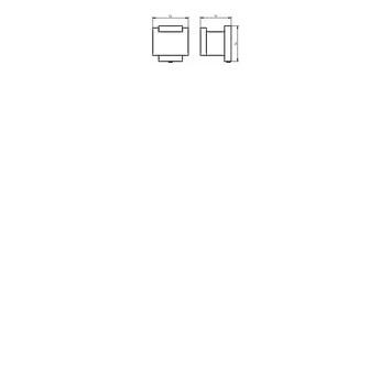 Haceka Dubbele Haak Edge Chroom 3 Haceka Dubbele Haak Edge Chroom - Afbeelding 3