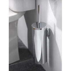 Haceka Toiletborstelhouder Kosmos Tec Hangend Chroom Buitenpot Met Binnenpot -Badkamer Winkel 123 3591