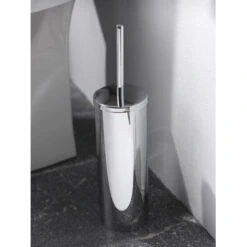 Haceka Toiletborstelhouder Kosmos Tec Hangend Chroom Buitenpot Met Binnenpot -Badkamer Winkel 123 3592