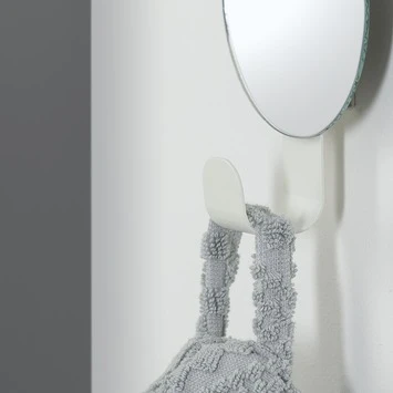 Sealskin Haak Met Spiegel Brix Wit 2 Sealskin Haak Met Spiegel Brix Wit - Afbeelding 2