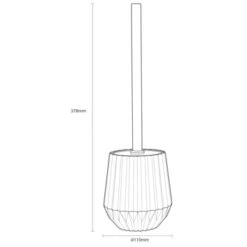 Sealskin Toiletborstel Met Houder Arte Grijs 14 Sealskin Toiletborstel Met Houder Arte Grijs -Badkamer Winkel 123 3627