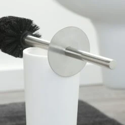 Sealskin Toiletborstelhouder Glossy Zilver -Badkamer Winkel 123 3634