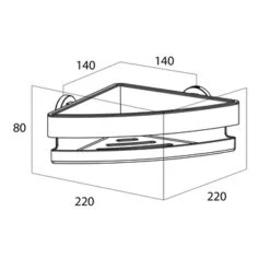 Tiger Douchemand Noon Hoek RVS -Badkamer Winkel 123 367