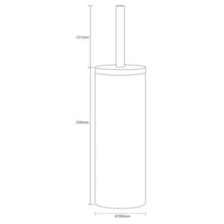 Sealskin Toiletborstel Met Houder Grace Wit 15 Sealskin Toiletborstel Met Houder Grace Wit -Badkamer Winkel 123 3670