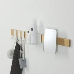 Sealskin Kapstok Met Spiegel Brix Wit 11 Sealskin Kapstok Met Spiegel Brix Wit -Badkamer Winkel 123 3674