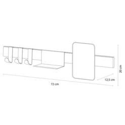 Sealskin Kapstok Met Spiegel Brix Wit 12 Sealskin Kapstok Met Spiegel Brix Wit -Badkamer Winkel 123 3675