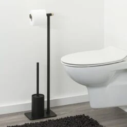 Sealskin Toiletrek Brix Metaal Zwart -Badkamer Winkel 123 3717