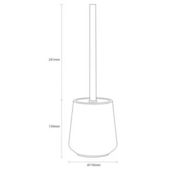 Sealskin Toiletborstelhouder Conical Porselein Groen -Badkamer Winkel 123 3744